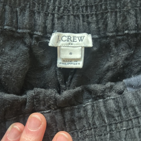 JCrew elastic band black shorts - Picture 3 of 4
